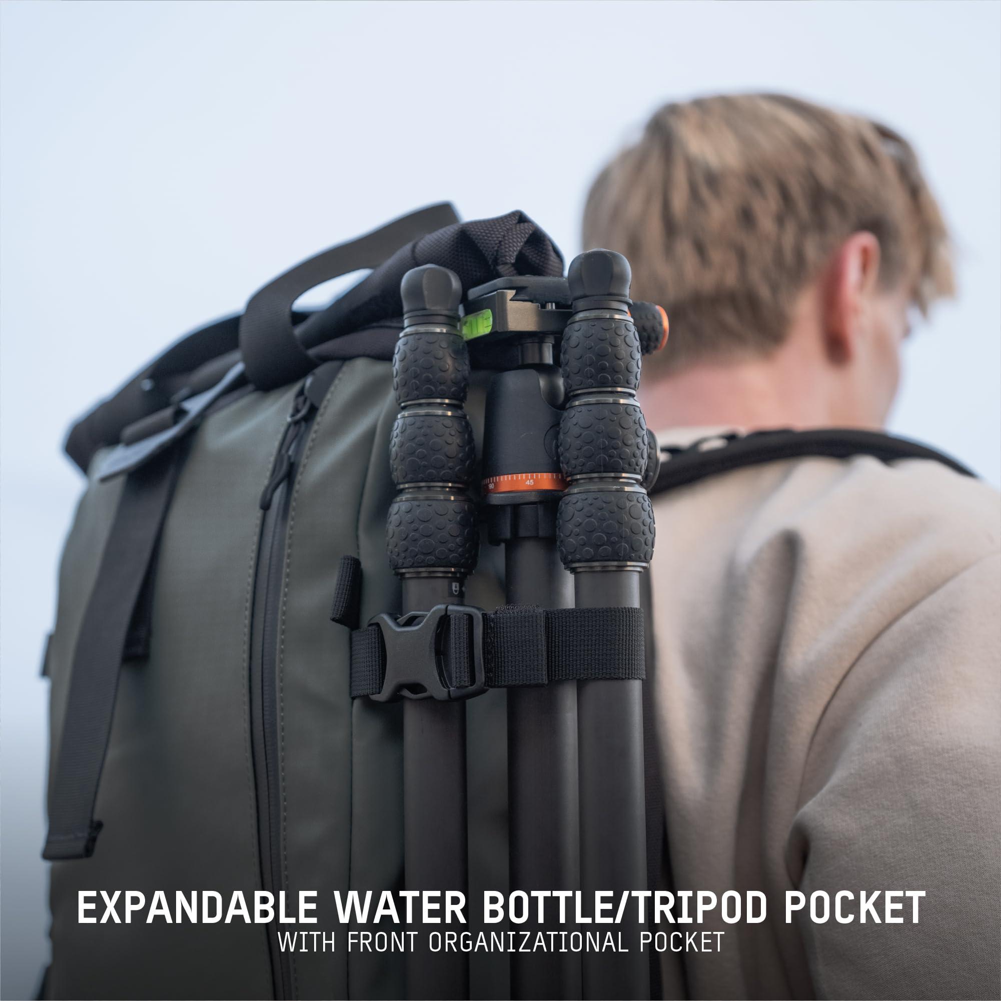 WANDRD WANDRD PRVKE 21L, V3 Backpack: Weather-Resistant Travel & Camera Backpack with Laptop Sleeve, Quick Side Access, Clamshell Opening Ideal Photography & Travel Bag (Black)