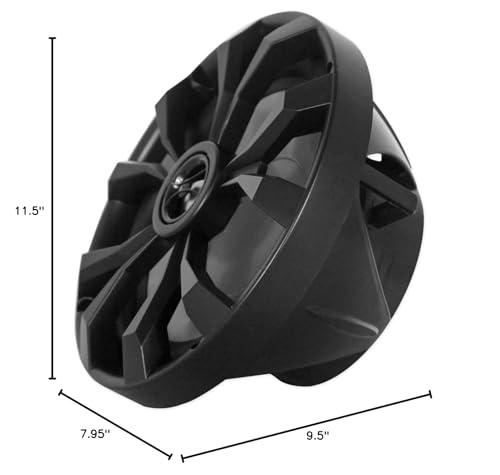 Rockville Rockville (2) RKL80MB 8" Tower LED Speakers for Polaris RZR/ATV/UTV/Cart/Jeep