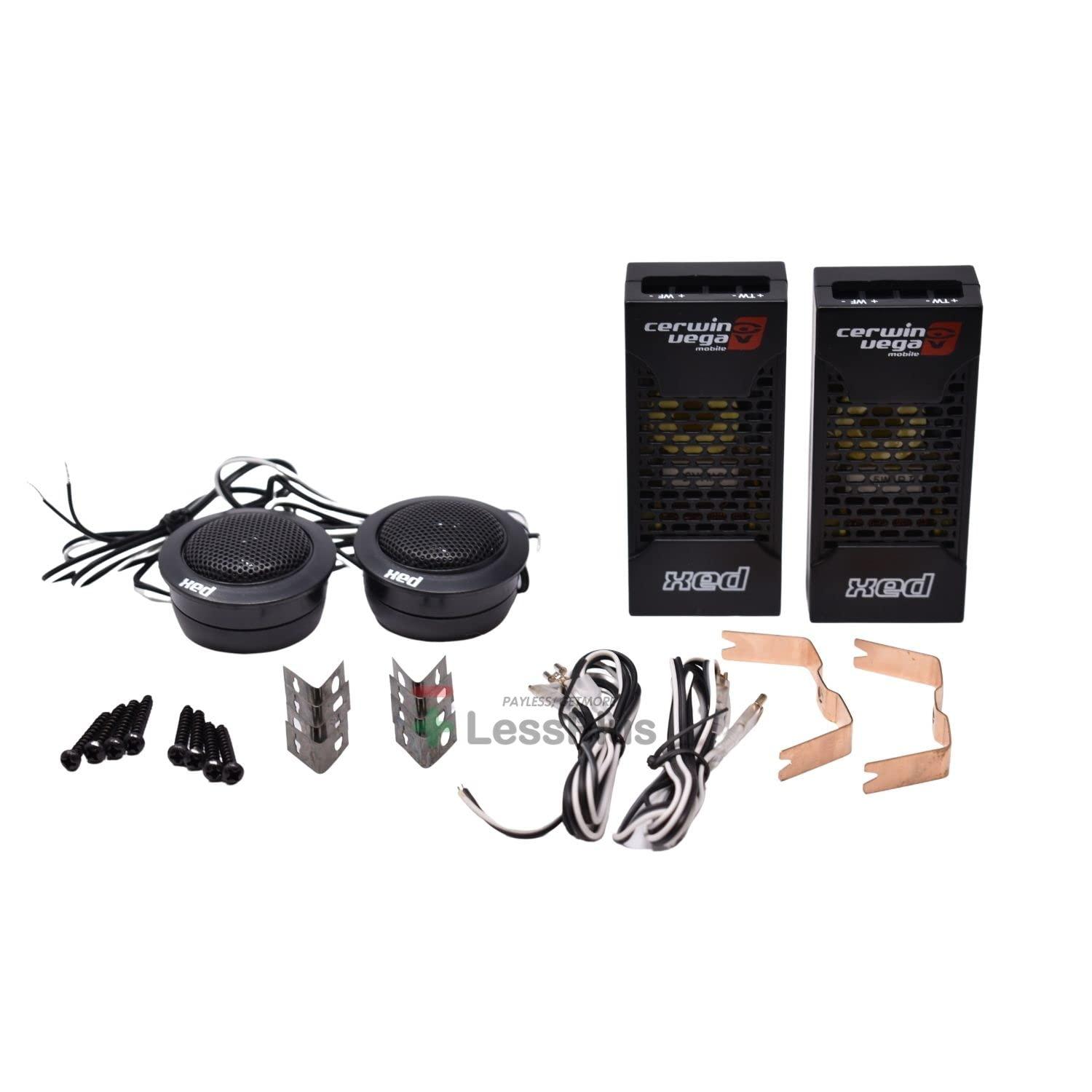 Cerwin Vega Mobile CV Cerwin Vega XED650C 6.5\" 300W 2-Way Component Speakers XED Series 4 - Car Audio Sound System