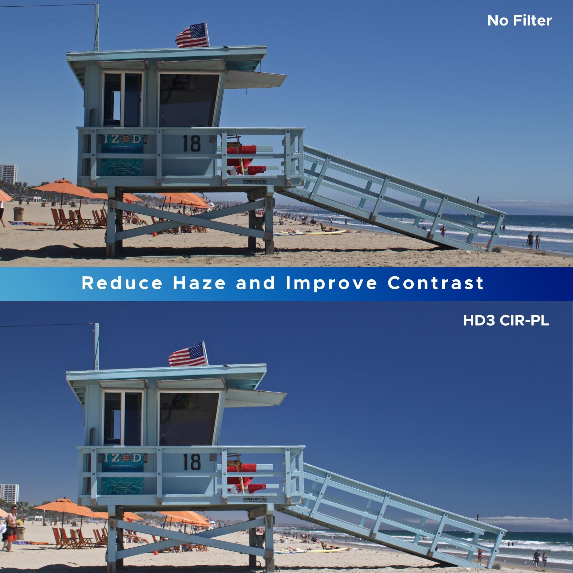 Hoya Hoya HD3 HRT Circular Polarizer - 67mm - Re-Certified for 100MP+ Cameras with Ultra-Hard Nano Coating Technology and High Rate Transmission Film - Stain Resistant and Waterproof Filter