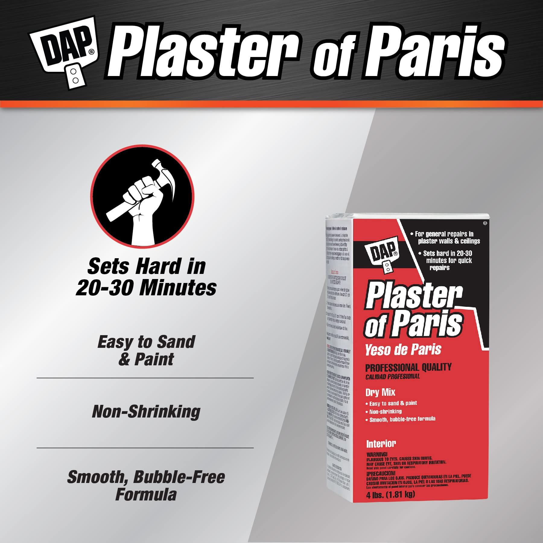 DAP Dap 10308 4-Pound Interior Plaster of Paris , White