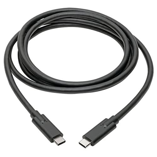 Tripp Lite Tripp Lite USB C to USB Type C Cable 6ft USB 3.1 Gen 1 5A 5 Gbps M/100W, Black (U420-006-5A)