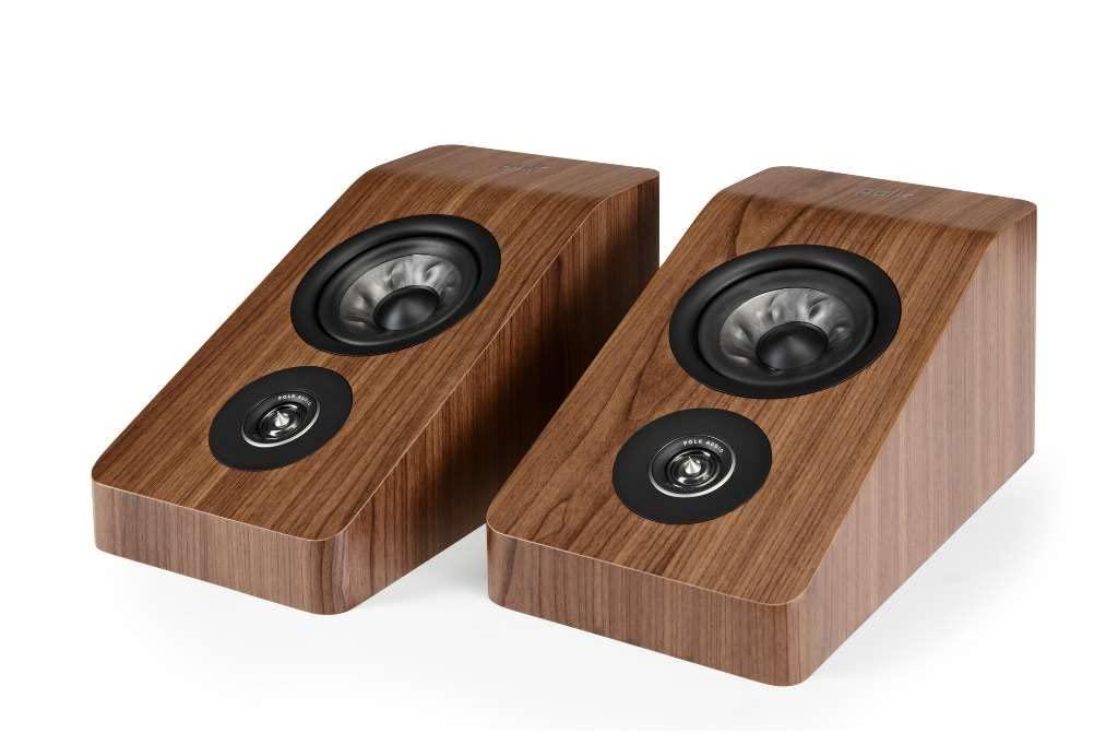 Polk Audio Polk Audio Reserve R900 Height Module Speaker for 3D, Multidimensional Sound 1\" Pinnacle Ring Tweeter & 4\" Turbine Cone Woofer Hi-Res Certified Dolby Atmos & IMAX Enhanced Wall Mountable Walnut Brown