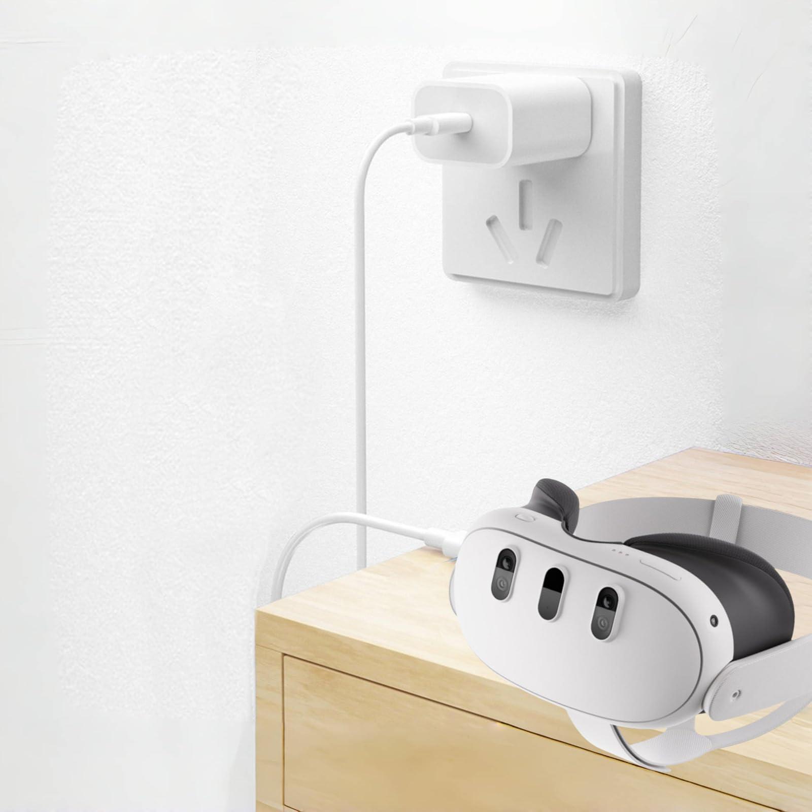 YOUNGPRO Charger for Oculus Quest 2 Charger,VR Headset Charger for Meta Quest 2 Charger Compatible with Qculus/Meta Quest 1 2 3,6.6FT OEM Charging Cable for Oculus Charger.