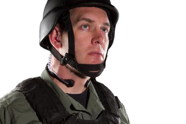 EarHugger Throat Mic Headset with Acoustic Tube Earpiece for iCom F1000 F2000 F4001 F2100 Radios