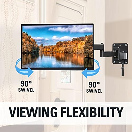 Mounting Dream Mounting Dream Lockable RV TV Mount for Most 10-26 Inch Flat Screen, RV Mount TV Bracket for Camper Trailer Truck Boat, Full Motion RV TV Wall Mount Quick Release Lock, VESA 100x100mm, 33 lbs MD2209