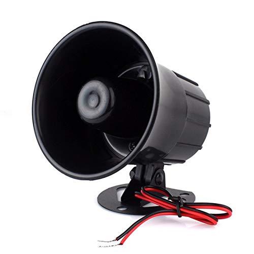 Tokatuker Tokatuker Wired Alarm Siren Horn 15W DC 6 to 12V Security Siren with Bracket for Home Security Alarm System