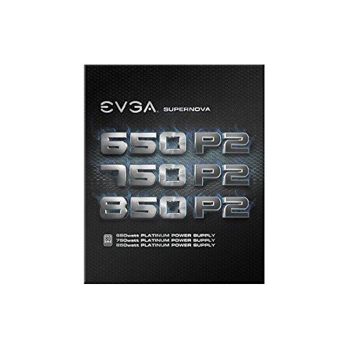 EVGA EVGA SuperNOVA 750 P2, 80+ PLATINUM 750W , Fully Modular , EVGA ECO Mode, 10 Year Warranty , Includes FREE Power On Self Tester, Power Supply 220-P2-0750-X1,Black