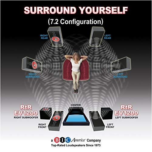 BIC BIC America RTR-EV1200 475-Watt RTR Eviction Series 12" Front-Firing Powered Subwoofer