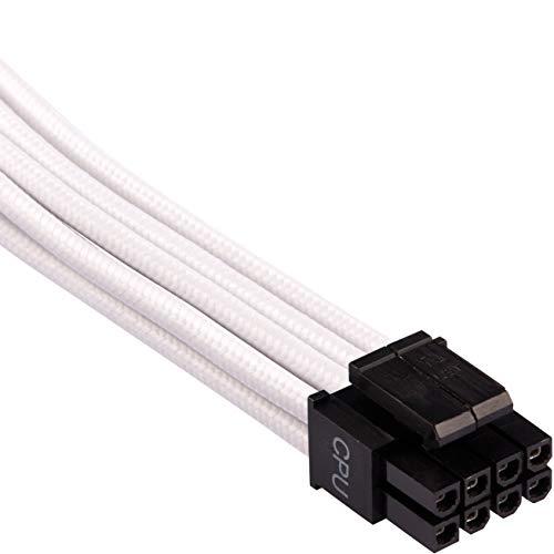 Corsair CORSAIR Premium Individually Sleeved PSU Cables Pro Kit for Corsair PSUs White, 2 Year Warranty