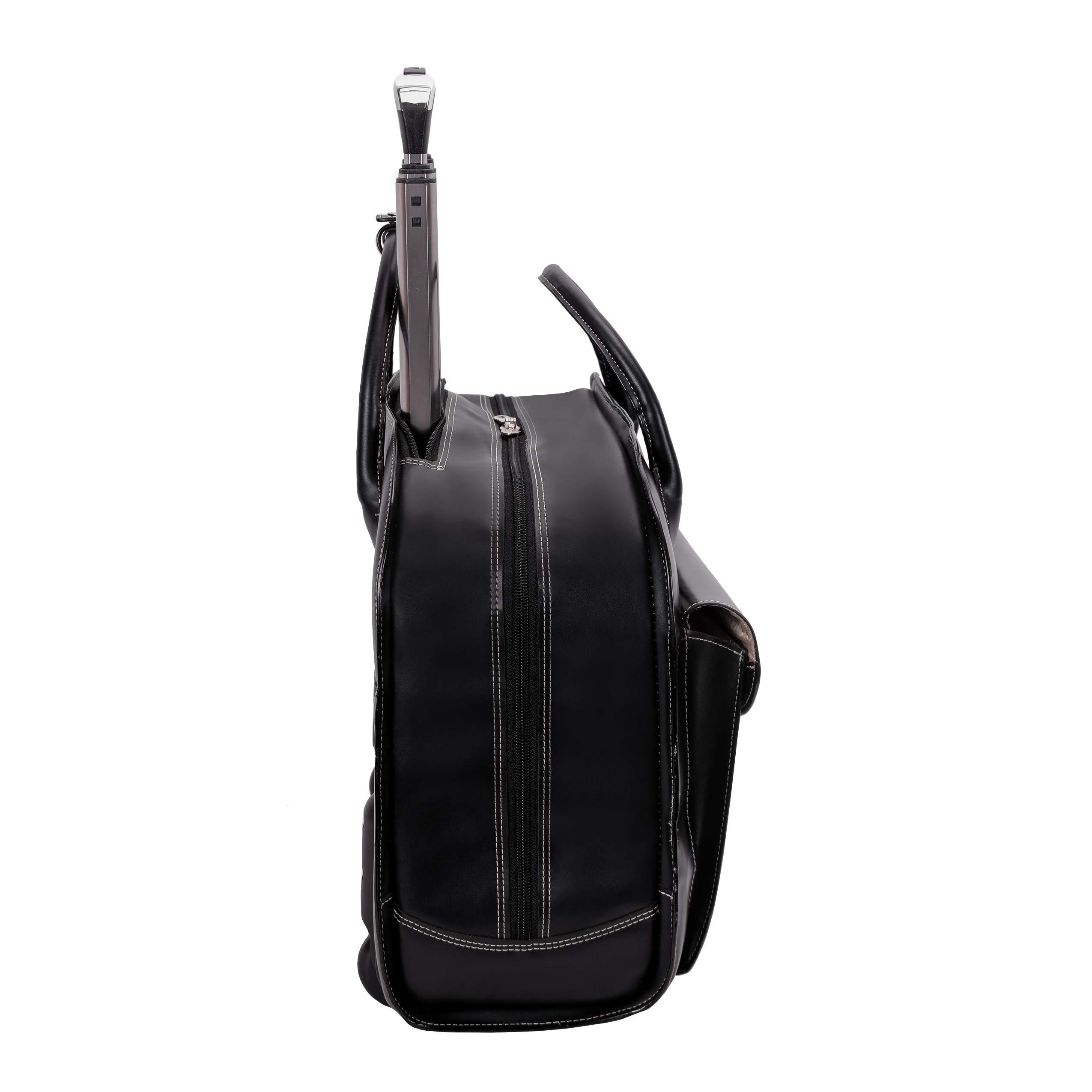 McKleinUSA McKlein Limited Edition Laptop Briefcase, Black Leather (96145A)