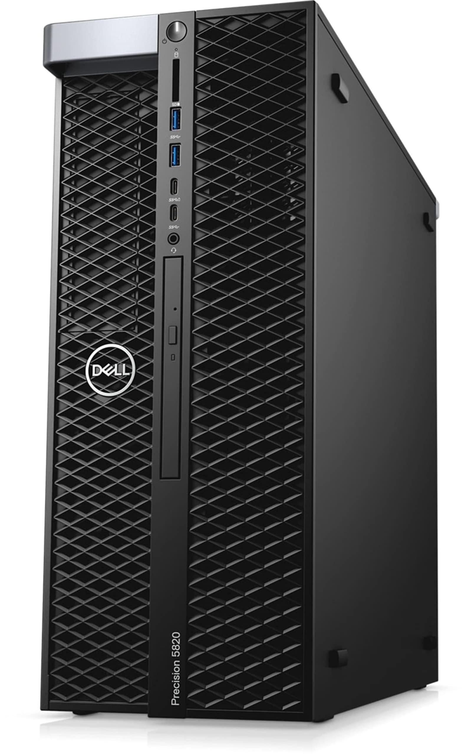 Dell Dell Precision 5820 Workstation Desktop | Core i9-10900X - 256GB SSD Hard Drive - 32GB RAM - AMD Radeon PRO WX 3200 | 10 cores @ 4.5 GHz - 4GB GDDR5 Win 11 Pro Black (Renewed)