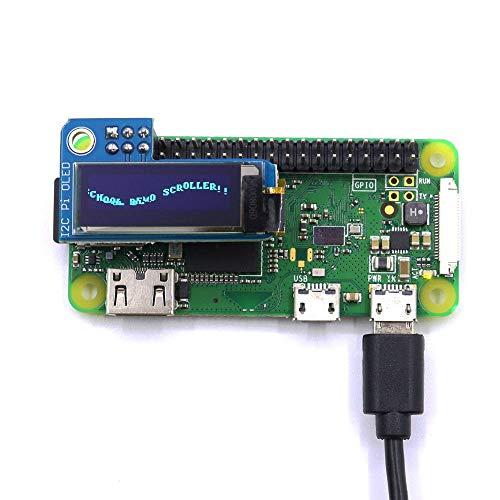 Ferwooh Ferwooh PiOLED 0.91inch OLED Screen Display Module I2C 128X32 Blue for 4B/3B/3B+/2B/B/Zero(Blue)