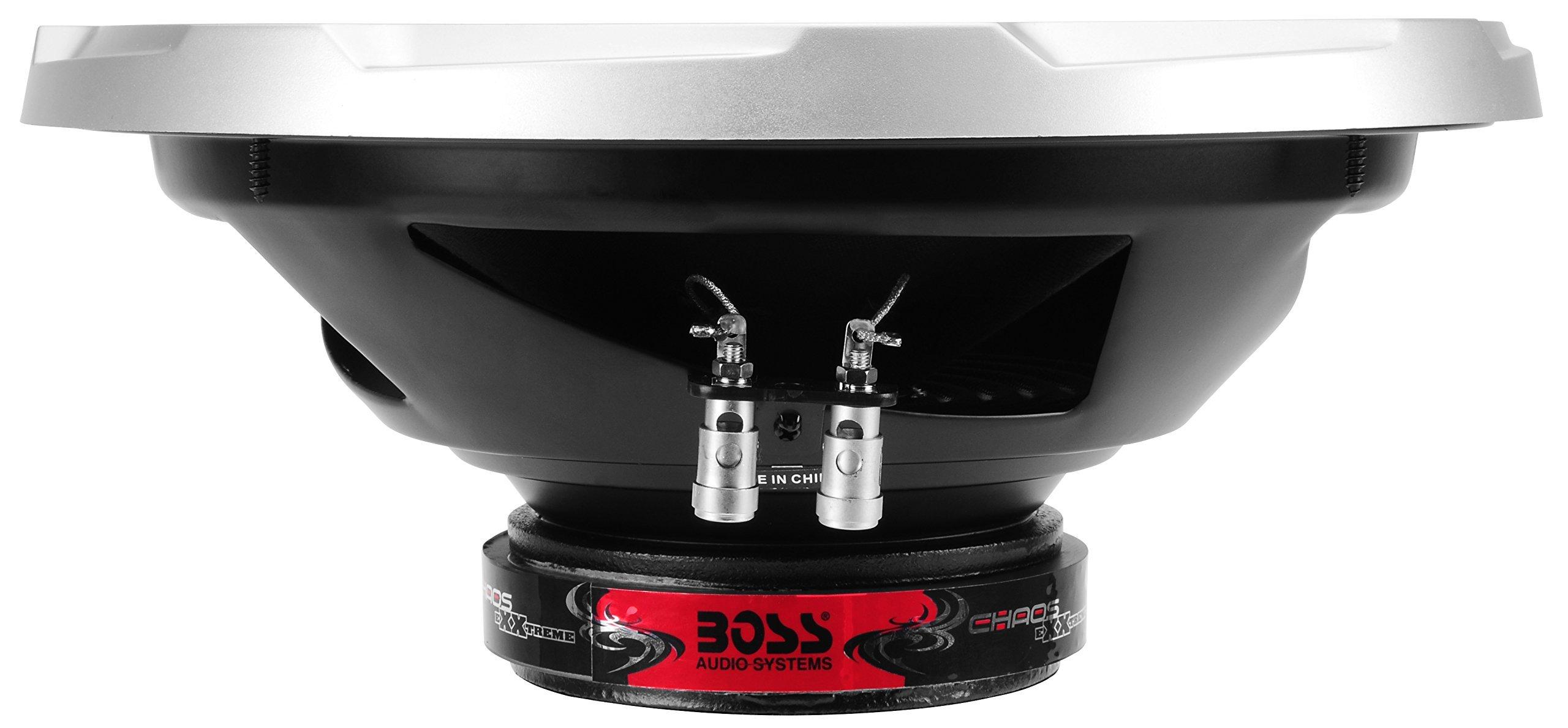 BOSS Audio Systems BOSS Audio Systems CX122 Chaos Exxtreme Series 12 Inch Car Subwoofer - 1400 Watts Max, Single 4 Ohm Voice Coil, Hook Up to Amp