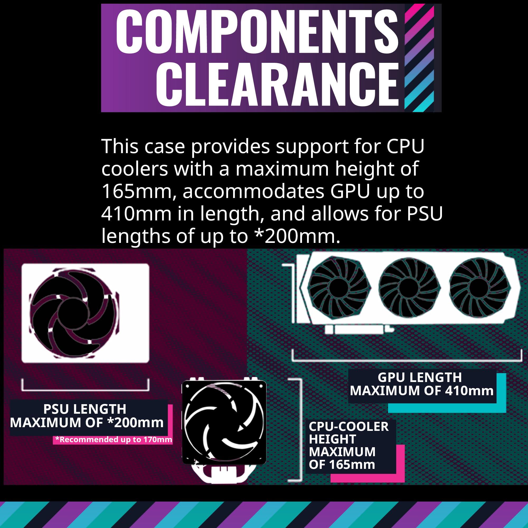 Cooler Master Cooler Master TD500 Mesh V2 White Mid-Tower Case, Polygonal Mesh, 3X 120mm ARGB Fans, USB Gen 2 Type C