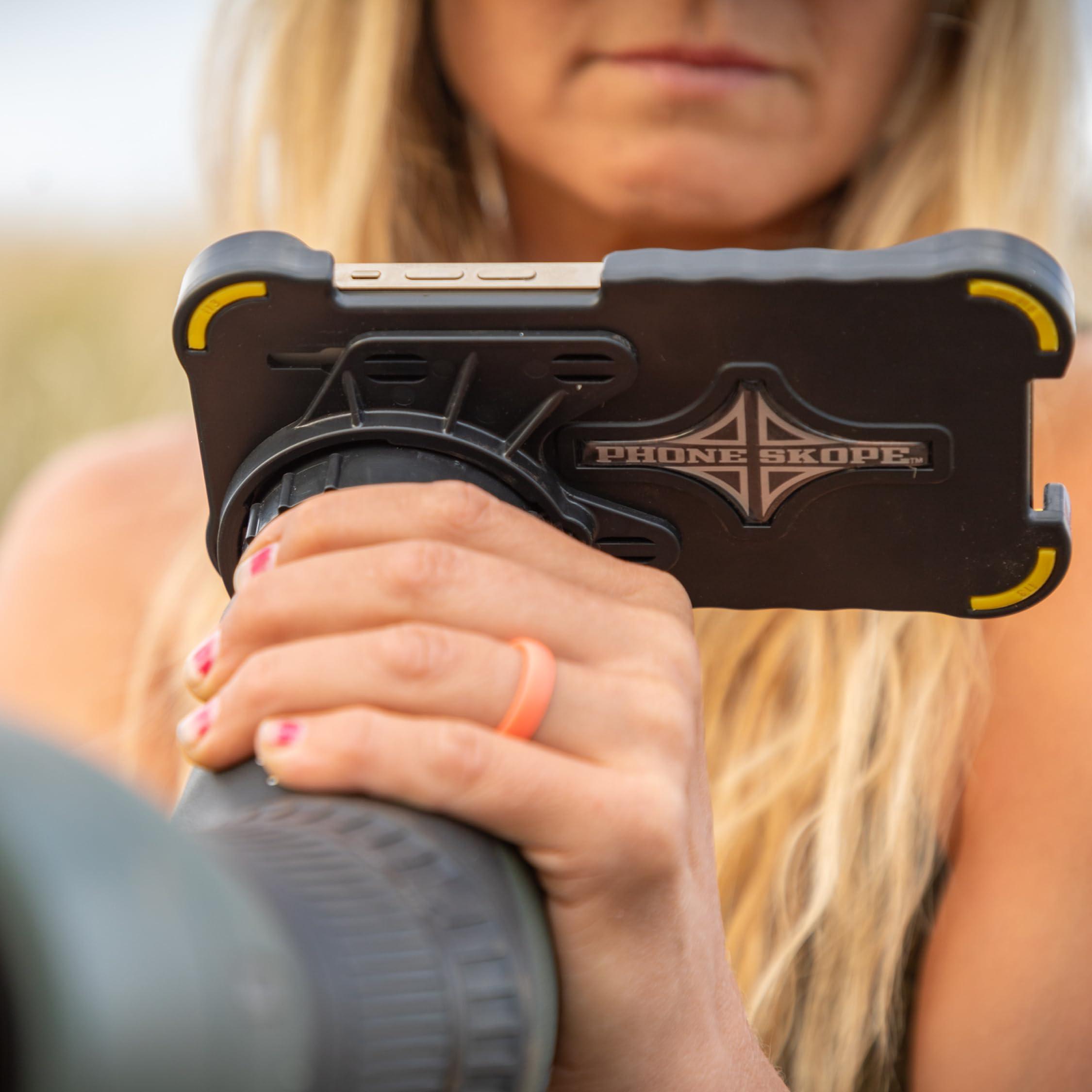 Phone Skope Phone Skope Complete Digiscoping Kit: Ideal Scope Camera for Hunting/Birding/Stargazing - Phone Scope Adapter Kit Includes Phone Scope Mount Case, Eyepiece Adapter, Lens Cloth - Fits Most Smartphones