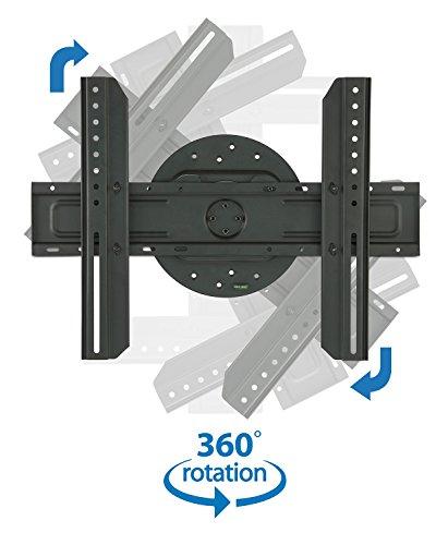Mount-It! Mount-It! TV Wall Mount Landscape to Portrait Rotation, Fixed Mounting Bracket, Low-Profile for Samsung, Sony, Toshiba, Sharp, LG, Element, Westinghouse, TCL 32 to 60 Inch (Some 70") TVs, 110 lbs