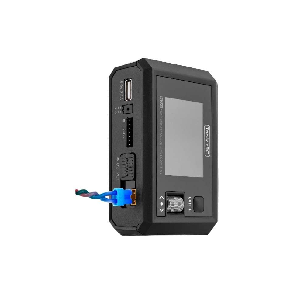 ToolkitRC ToolkitRC M7AC 100W AC/300W DC 15A 2-6S Multi-Function AC Smart Balance Charger - Black