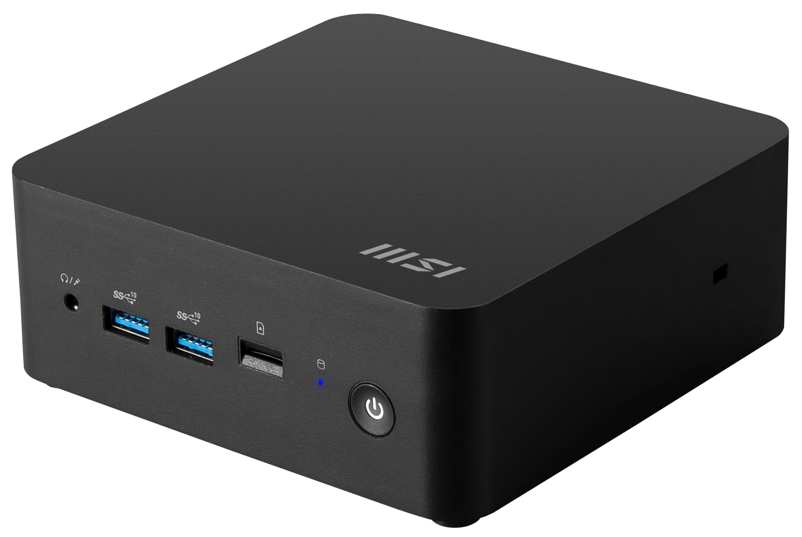 MSI MSI Cubi NUC Desktop, Intel Core 3-100U, 8GB Memory, 500GB SSD, WiFi 6E, Win 11 Home, 1 Year Warranty (1MG-011US)