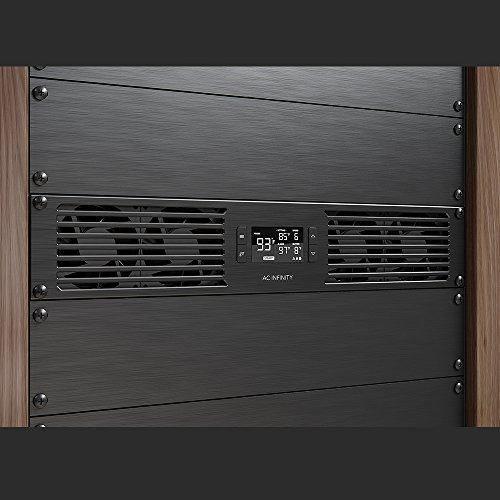 AC Infinity AC Infinity CLOUDPLATE T7-N, Rack Mount Fan Panel 2U, Intake Airflow, for Cooling AV, Home Theater, Network 19” Racks