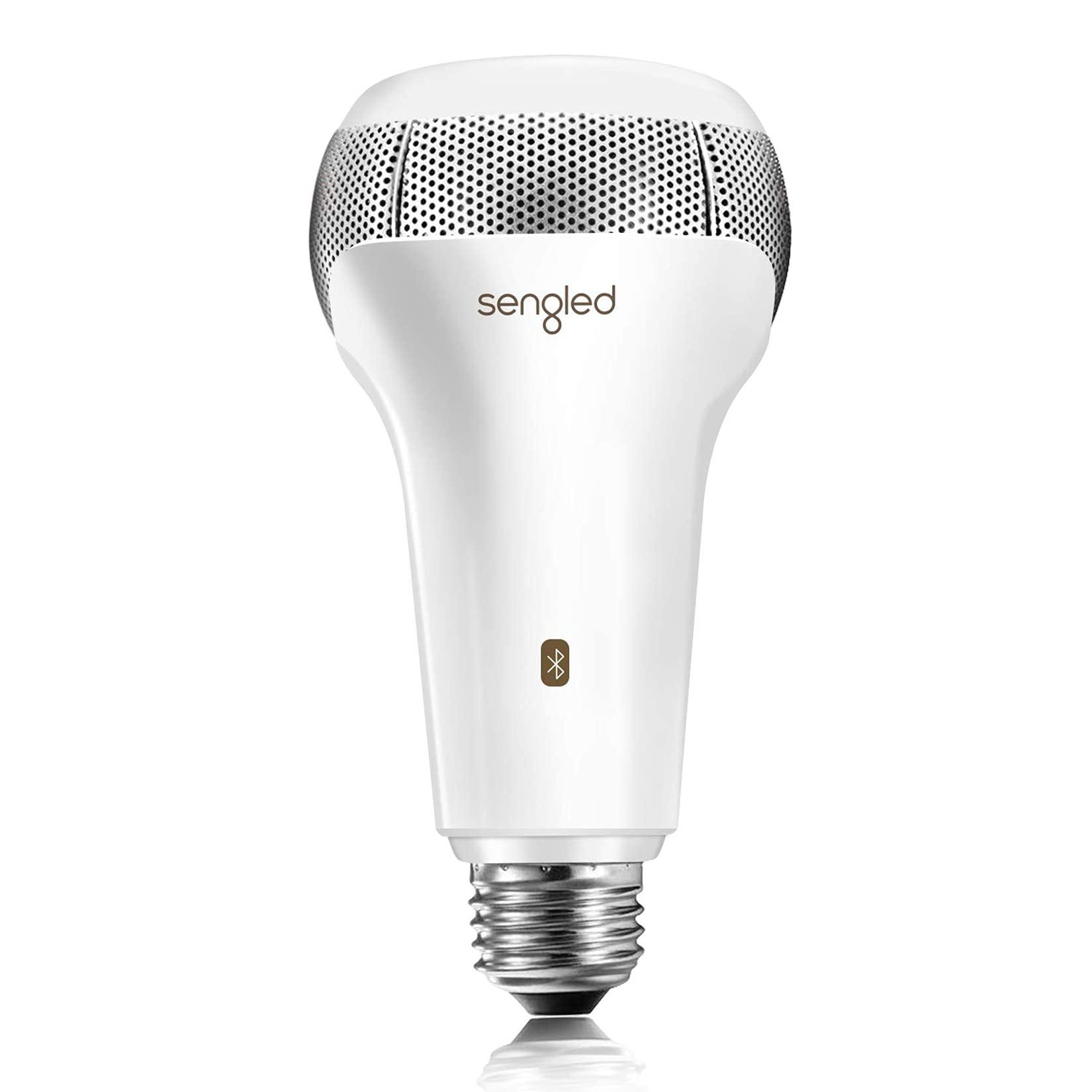 Sengled Sengled Solo JBL Speaker Light Bulb Dual Channel Dimmable LED Light App Controlled 45W Equivalent E26 Smart Timing Music Bulb, Compatible with Alexa via Bluetooth Connection