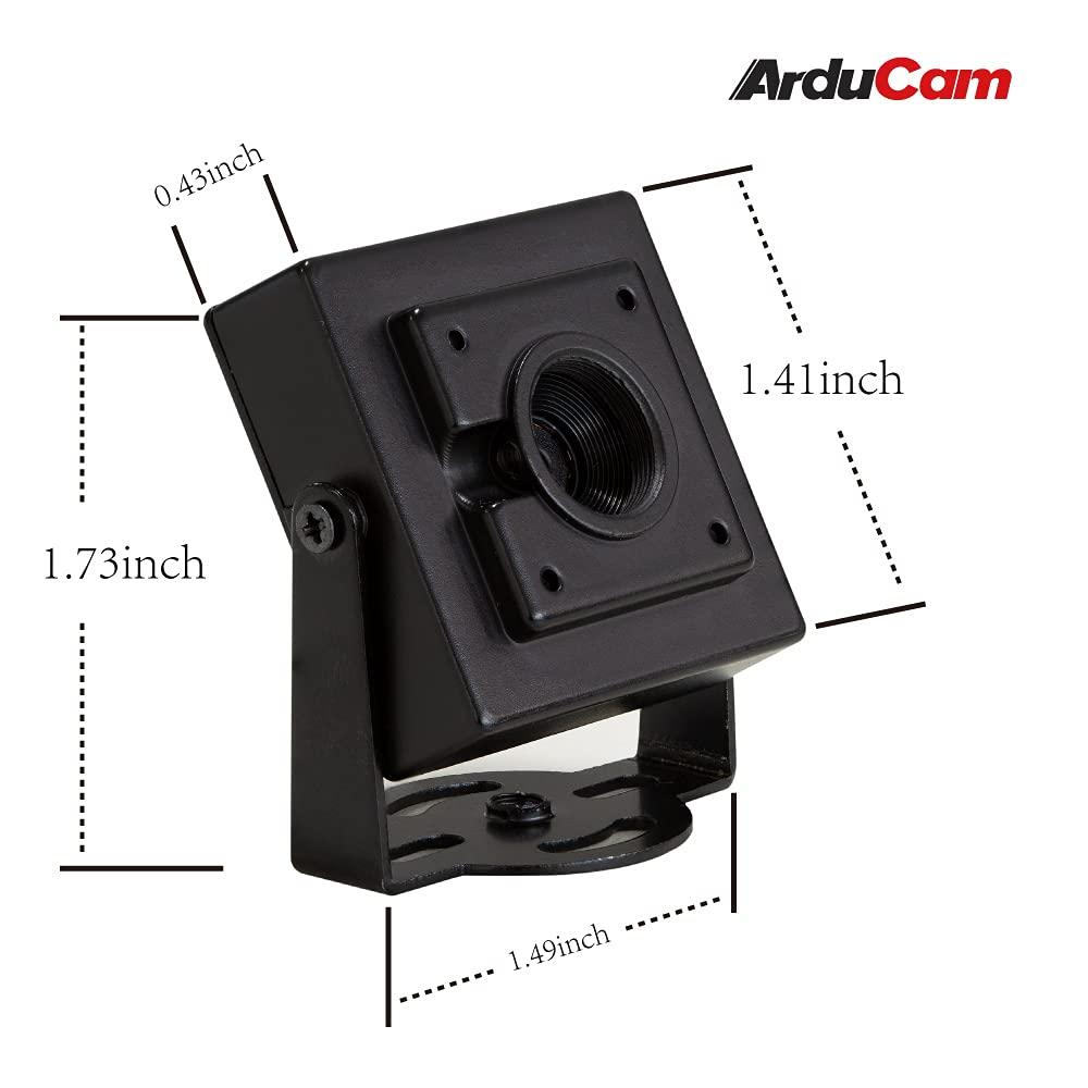 Arducam Arducam 4K 8MP IMX219 Autofocus USB Camera Module with Metal Case, 1080P Mini UVC USB2.0 Video Webcam with Microphone, 3.3ft/1m Cable for Computer, Laptop, Raspberry Pi, Jetson Nano
