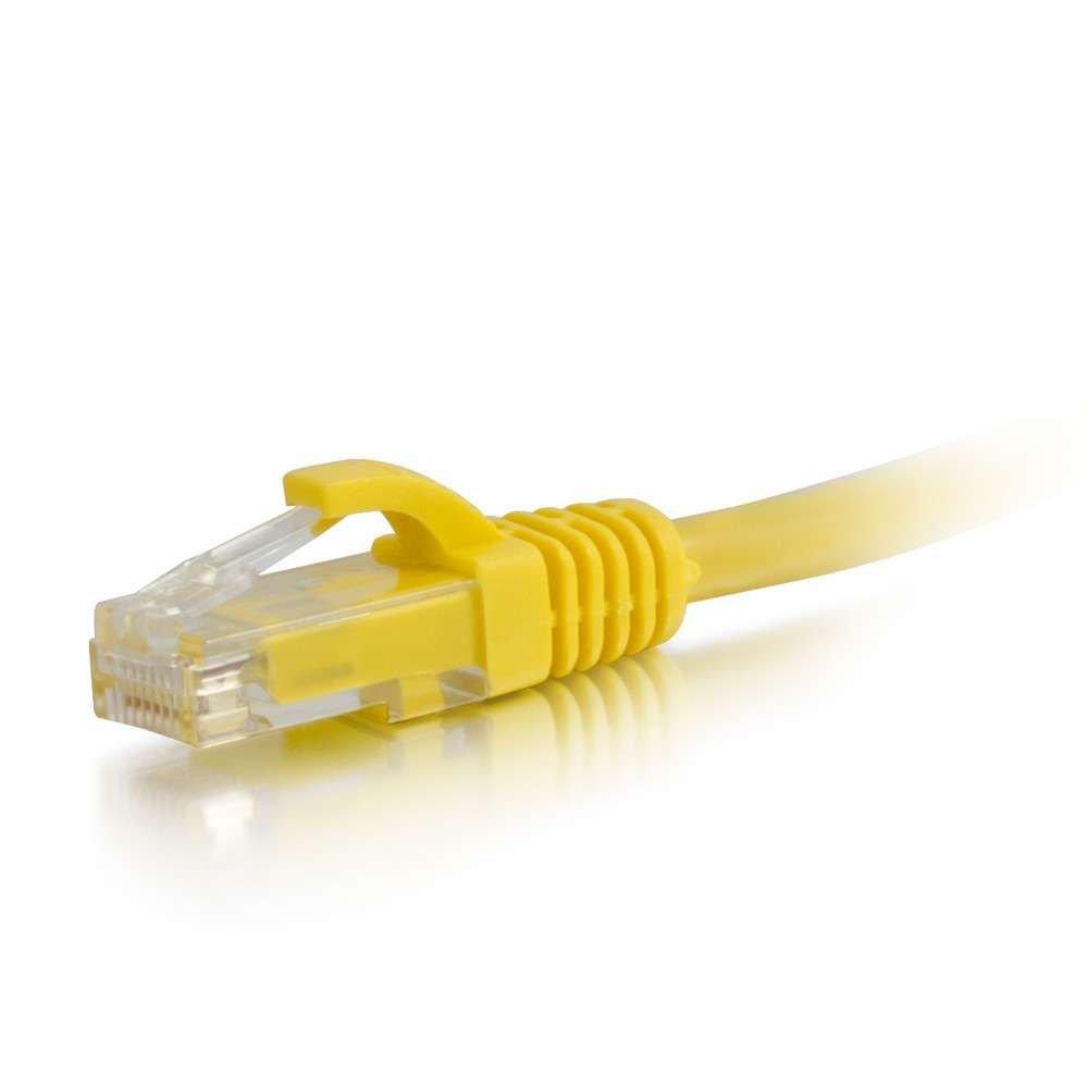 C2G C2G 31366 Cat6 Cable - Snagless Unshielded Ethernet Network Patch Cable, Yellow (75 Feet, 22.86 Meters)