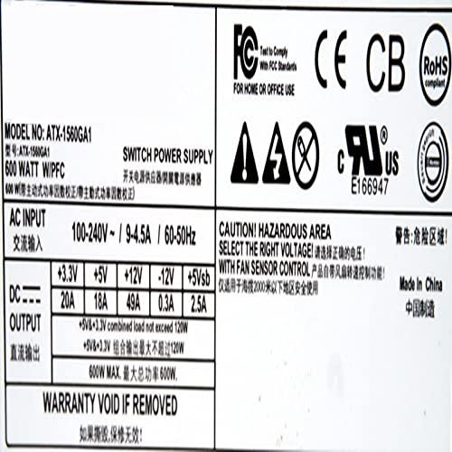 IndustrialMaker PSU for Enhance 600W Power Supply ATX-1560GA1