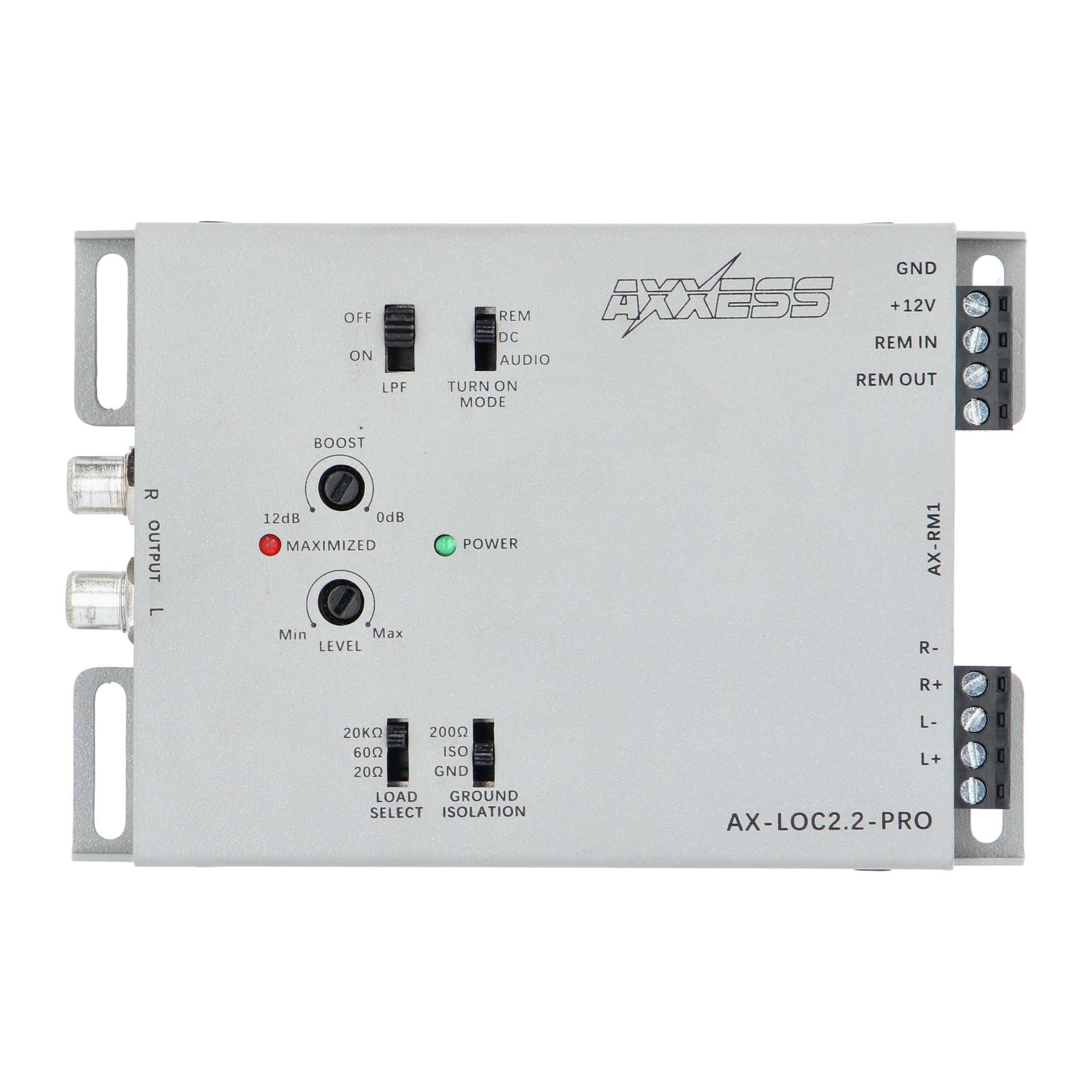 Axxess Axxess AX-LOC2.2-PRO 2-Ch Active Line Output Converter with Bass Boost