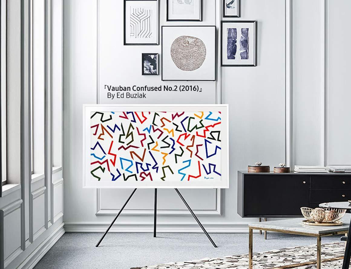 SAMSUNG SAMSUNG 43-inch The Frame Customizable Bezel, Modern Teak (VG-SCFA43TKBZA, 2021 Model)