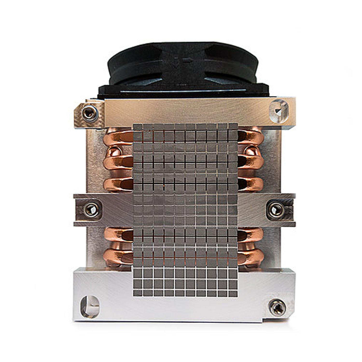 Dynatron Dynatron B14 Intel Xeon Platinum/Gold Family Processor, (Products Formerly Skylake), Socket FCLGA3647, Square ILM, Aluminum Heatsink with Heatpipe Embedded, 8025 Axial PWM Fan