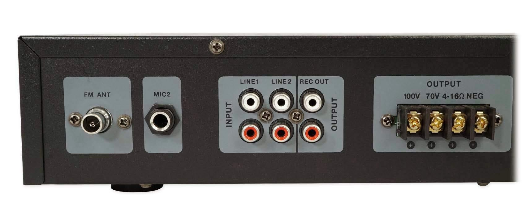 Rockville Rockville RCS80-1 60 Watt 70V Commercial Amplifier, Bluetooth, 2 Mic Inputs Perfect for Restaurants, Bars, Cafs, Schools, Conference Rooms, Lounges