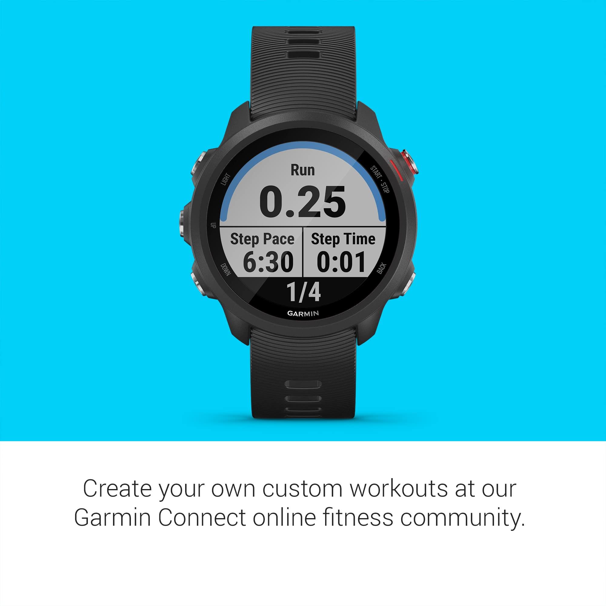 Garmin Garmin Forerunner 245 Music, GPS Running Smartwatch with Music and Advanced Dynamics, Black (Renewed)