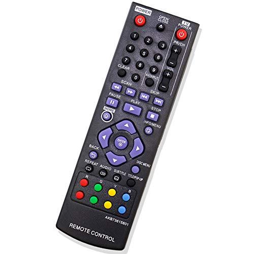 PerFascin New Replacement Remote Control AKB73615801 fit for LG Blu-ray BP320 BP220 BP200 BP325W BP125 BP220N BP320N BP325