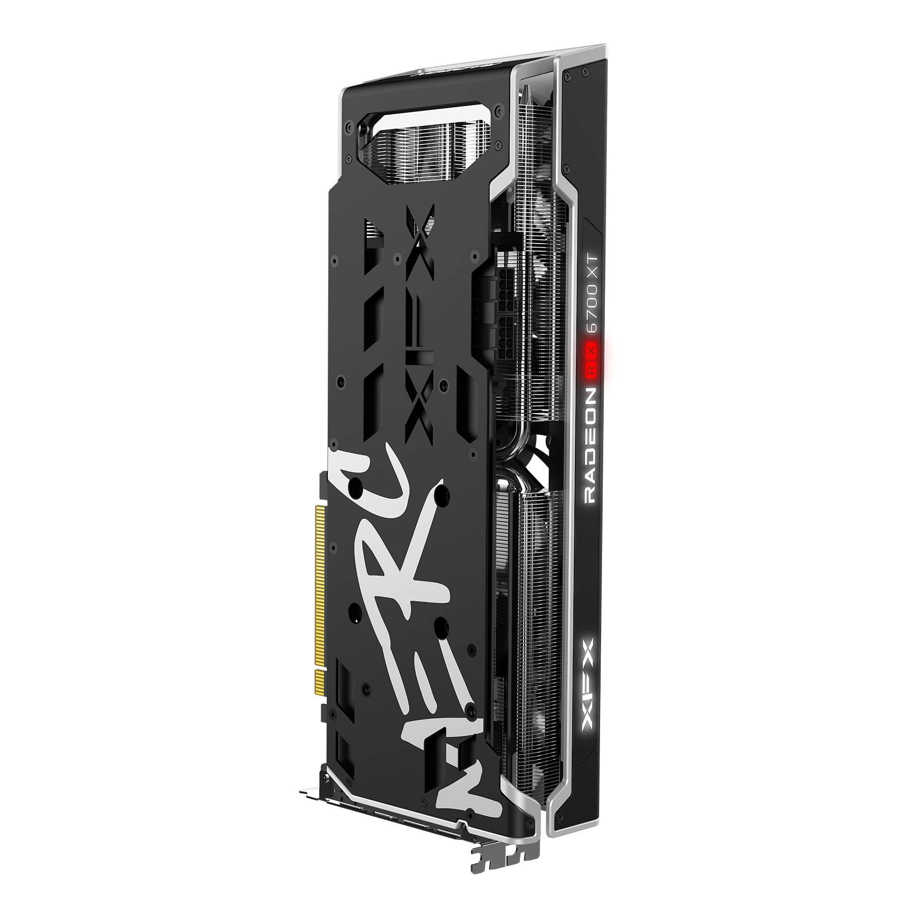 XFX XFX Speedster MERC319 AMD Radeon RX 6700 XT Black Gaming Graphics Card with 12GB GDDR6 HDMI 3xDP, AMD RDNA 2 RX-67XTYTBDP