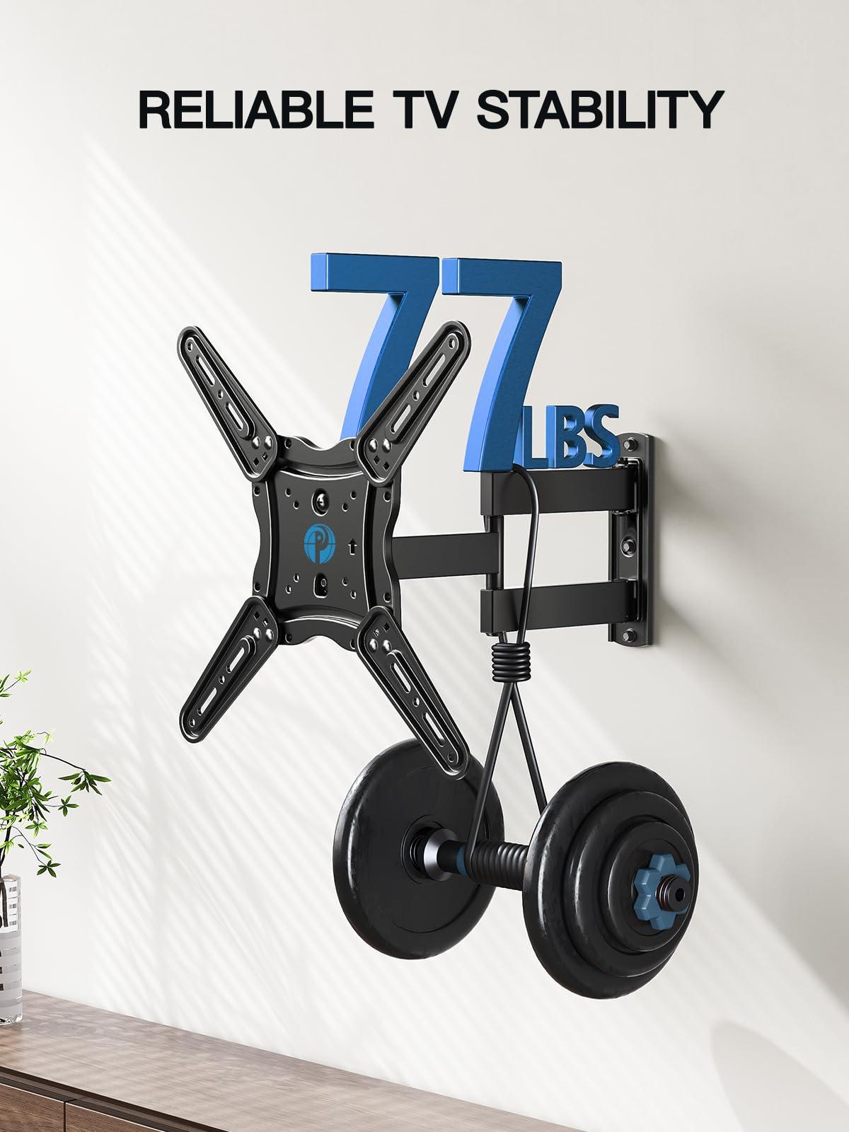 Pipishell Pipishell Full Motion TV Wall Mount for 26-60 inch Flat or Curved TVs up to 77 lbs & Full Motion Wall Mount for 26-65 inch Flat or Curved TVs up to 99 lbs