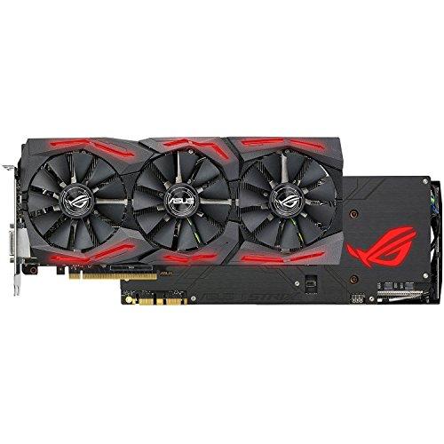 ASUS ASUS ROG-STRIX-GTX1080TI-O11G-GAMING GeForce 11GB OC Edition VR Ready 5K HD Gaming HDMI DisplayPort DVI Overclocked PC GDDR5X Graphics Card (Renewed)