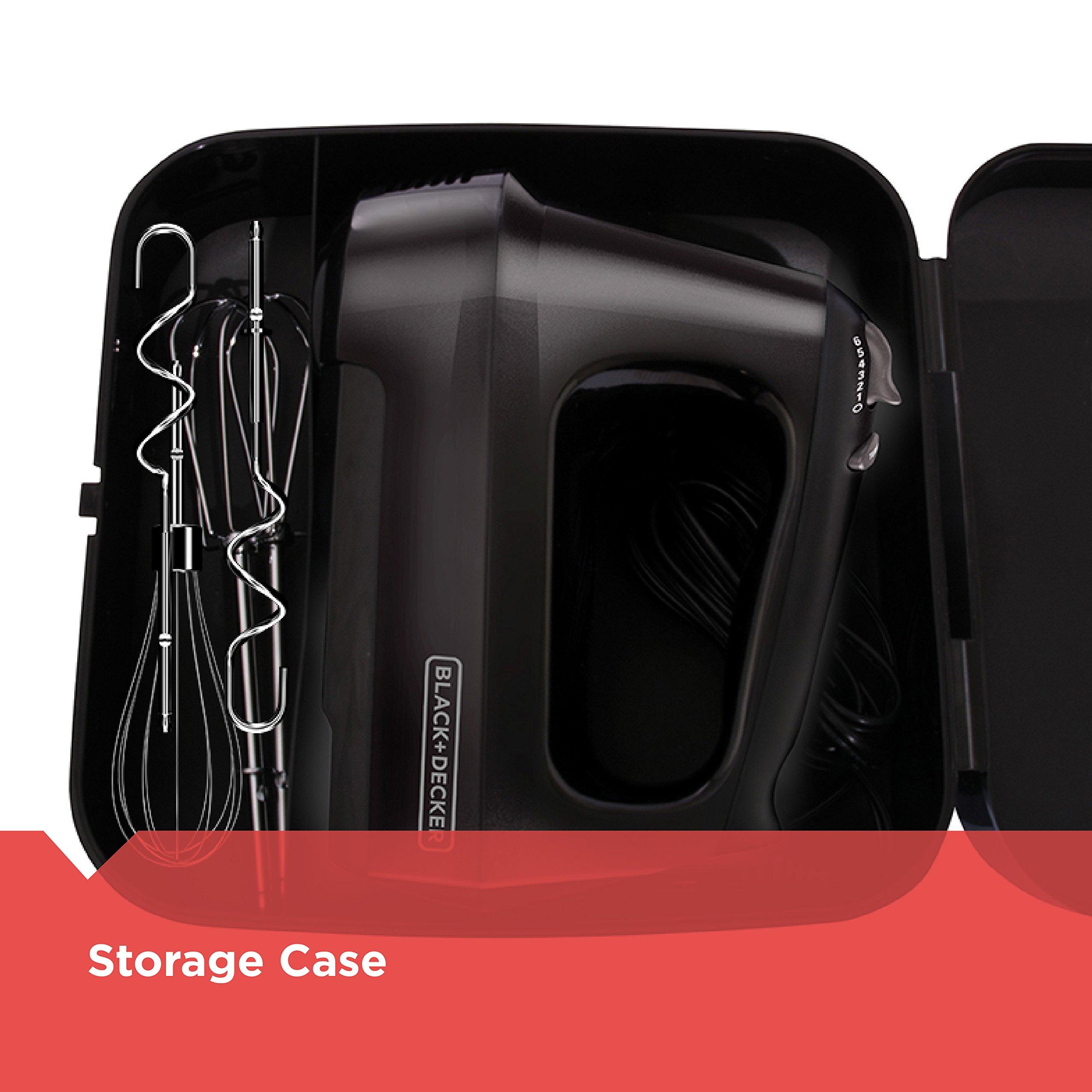 BLACK+DECKER BLACK+DECKER MX3200B 6-Speed Hand Mixer with Turbo Boost, Black