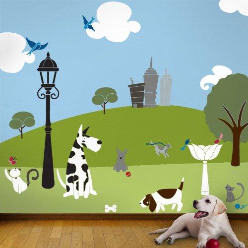 My Wonderful Walls Dog Bone Stencil for Painting The Walls of a Doggy Daycare or Pet Spa