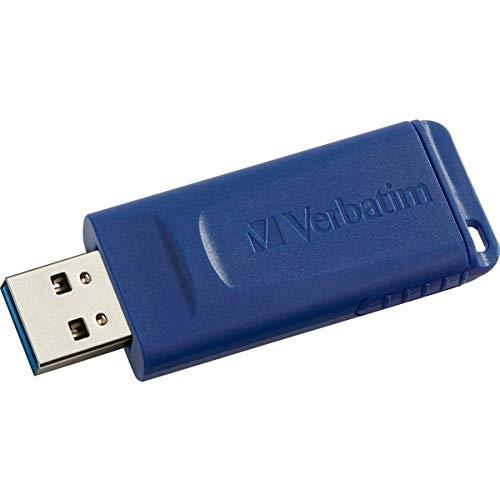 Verbatim Verbatim 8GB Retractable USB 2.0 Flash Thumb Drive with Microban Antimicrobial Product Protection Five Pack Blue