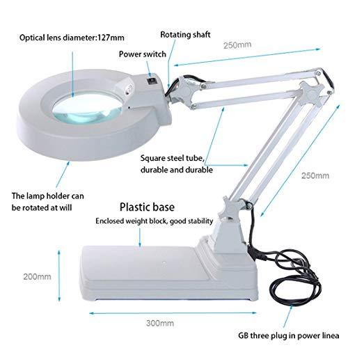 vinmax 10X Led Magnifying Glass with Light, vinmax Desktop Magnifier Lamp with LED Light |Adjustable Arm Magnifier Lamp Light Magnifying Glass Lens Diopter Folding Magnifier 110V Ship from US