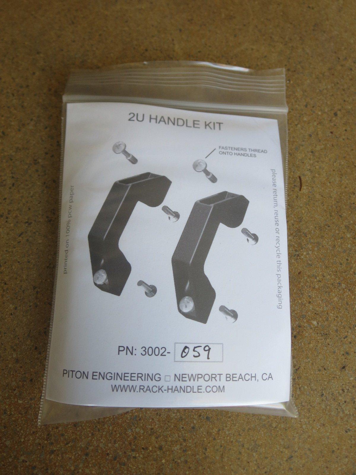 Piton Engineering 2U Rackmount Handle, .16-.19\" Front Panel