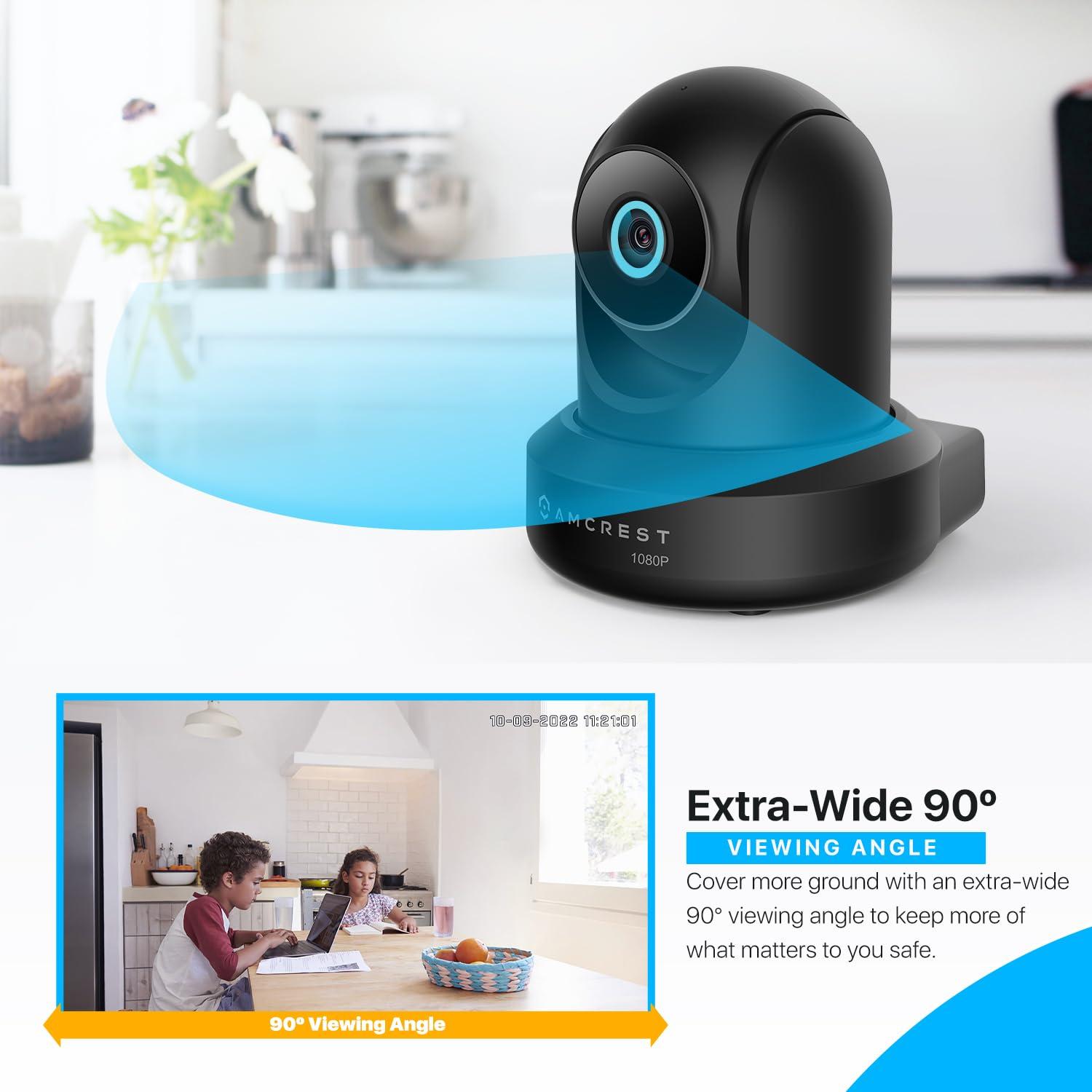 Amcrest Amcrest ProHD 1080P WiFi Camera 2MP (1920TVL) Indoor Pan/Tilt Security Wireless IP Camera IP2M-841B (Black)
