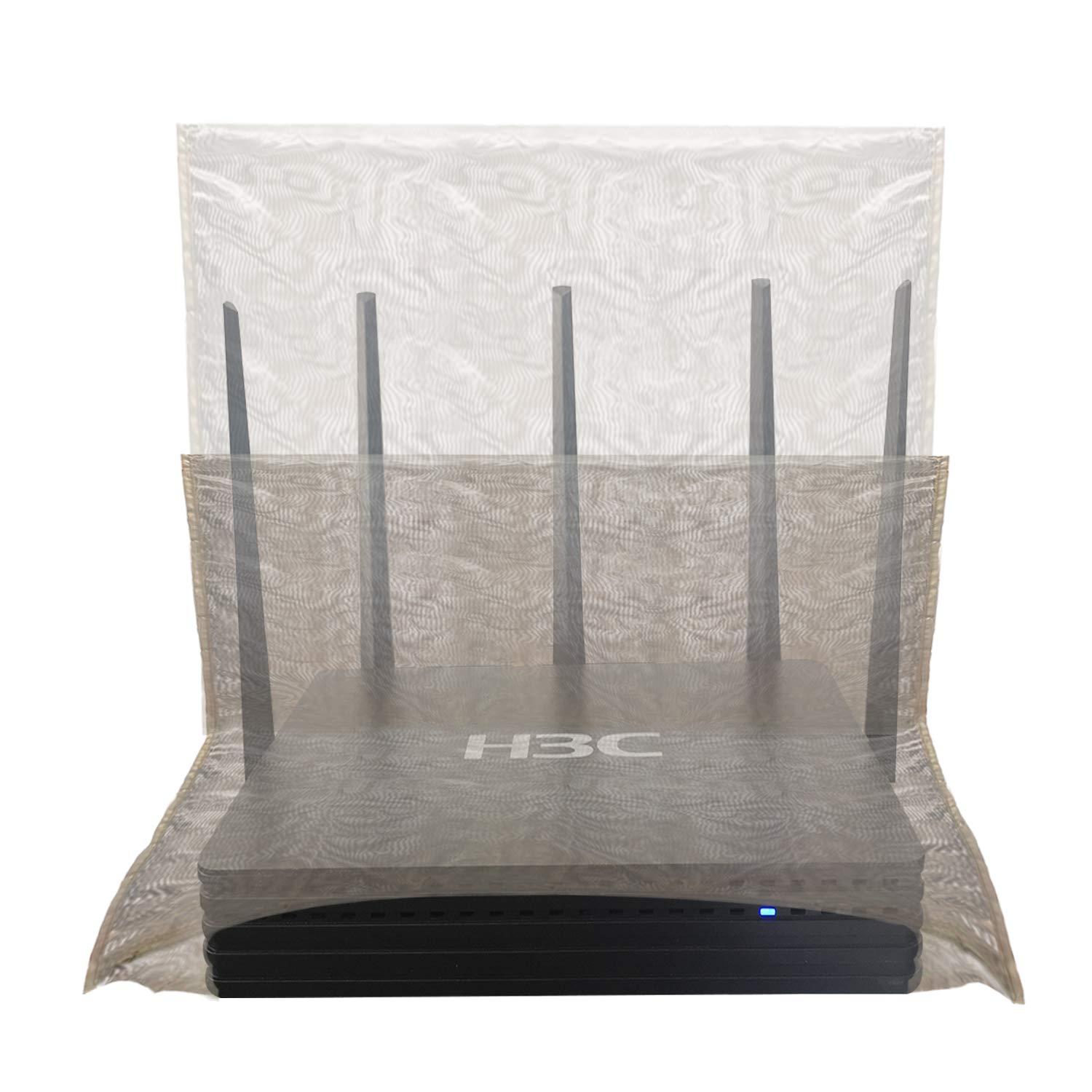 NewBeau WiFi Cover Emf Protection WiFi Router Cover Radiation Shielding WiFi Guard Emf Faraday Cage for Router 13.8IN 15.7IN