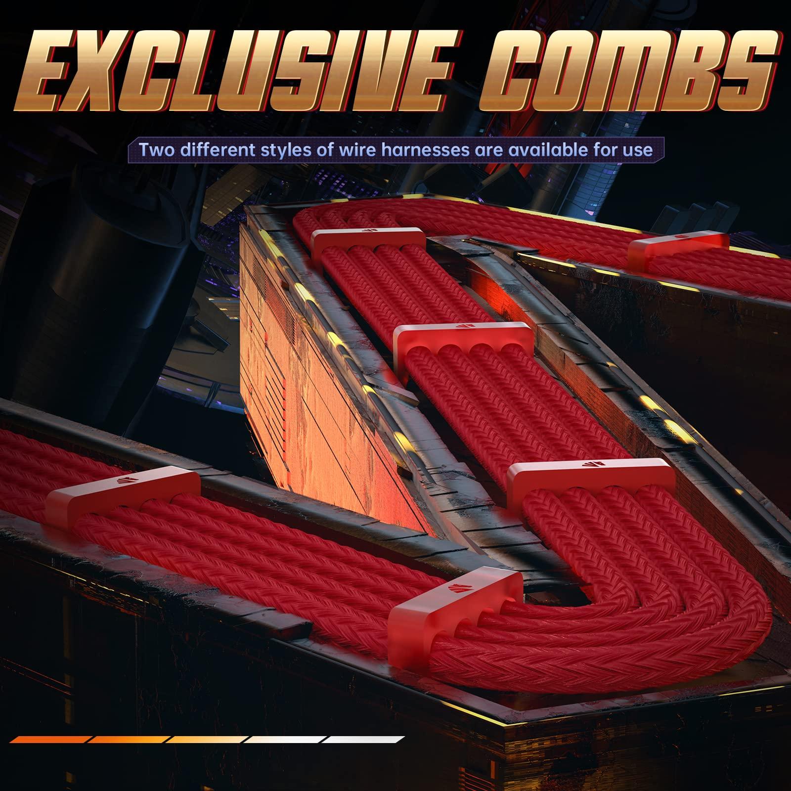 AsiaHorse AsiaHorse 16AWG PSU Cable Extension Power Cords, Customized Power Supply Mod Sleeve Extension Cable, ATX/EPS/8-pin PCI-E/6-pin PCI-E for PSU Cable