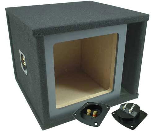 KICKER Kicker 44L7S122 Solo-Baric 12 Square L7 Dual 2 Ohm Sub and ASC SOLOSQ1X12V Single Sub Box Enclosure
