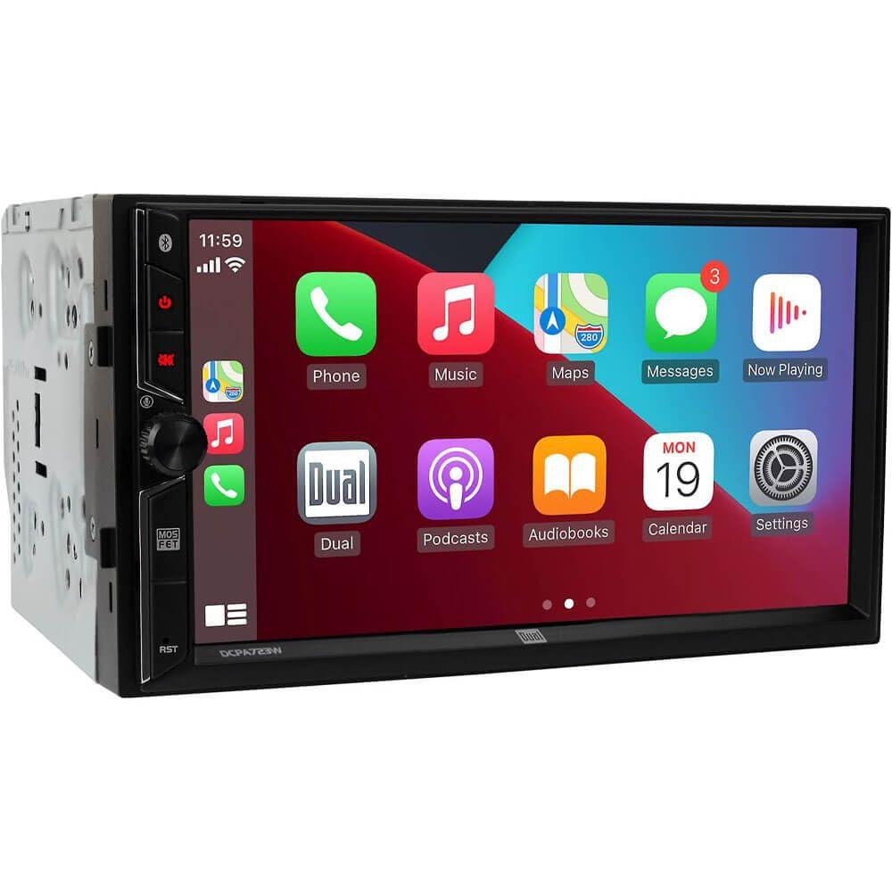 Dual Electronics Dual Electronics Dual DCPA723W 2-DIN 7\"\" Apple CarPlay Android Auto Digital Multimedia Receiver