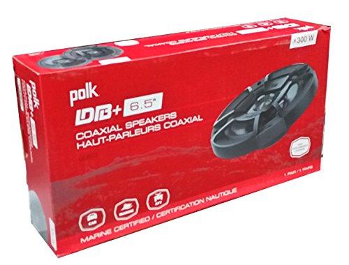 Polk Audio Polk Audio 6.5" 300W 2 Way Car/Marine ATV Stereo Coaxial Speakers DB652 (Pair) (Renewed)