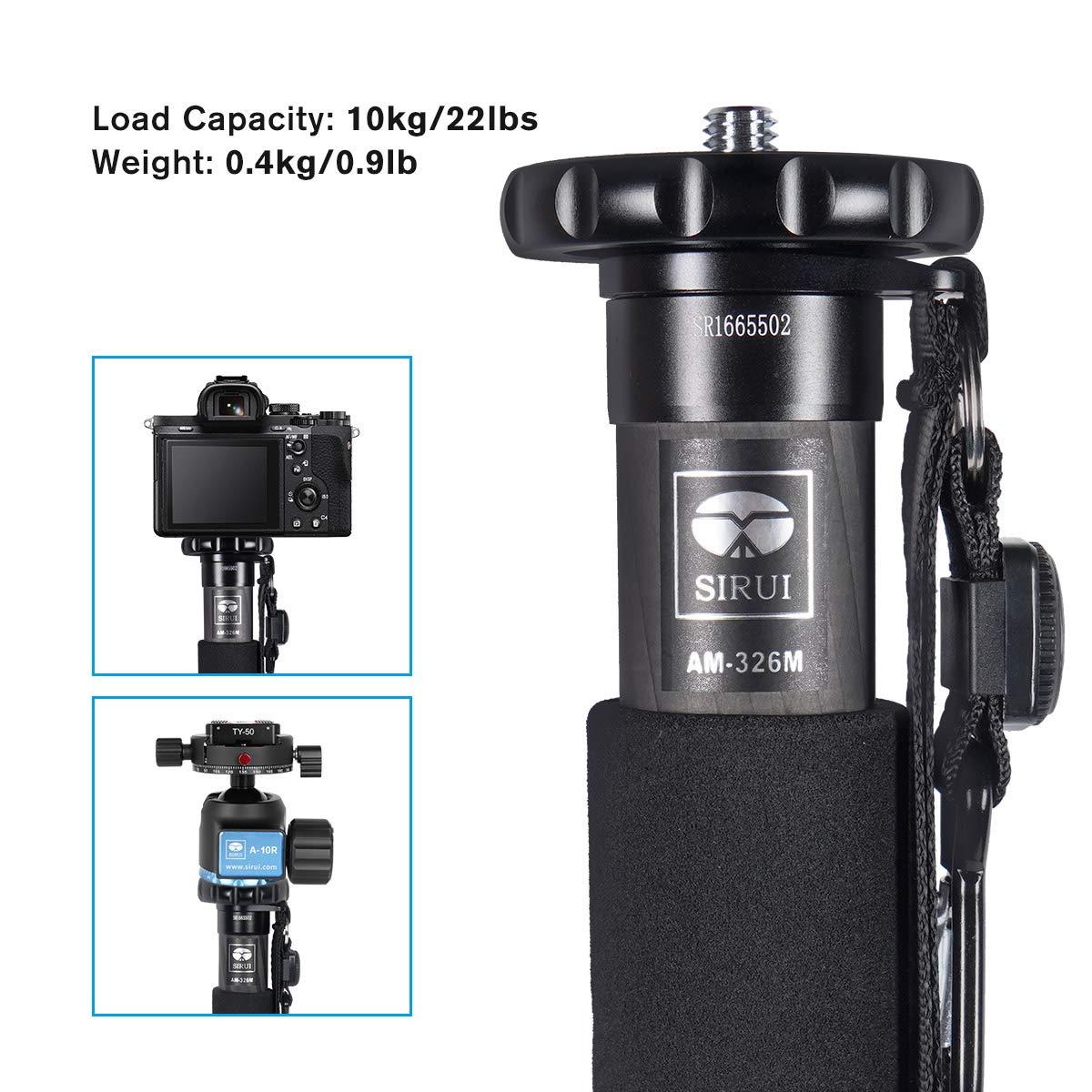 Sirui SIRUI Camera Monopod AM-326M 6 Section Carbon Fiber Portable Compact Lightweight Travel Monopod