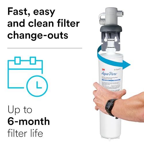 3M Aqua-Pure 3M Aqua-Pure Under Sink Full Flow Water Filter System Cyst-FF, 5609223